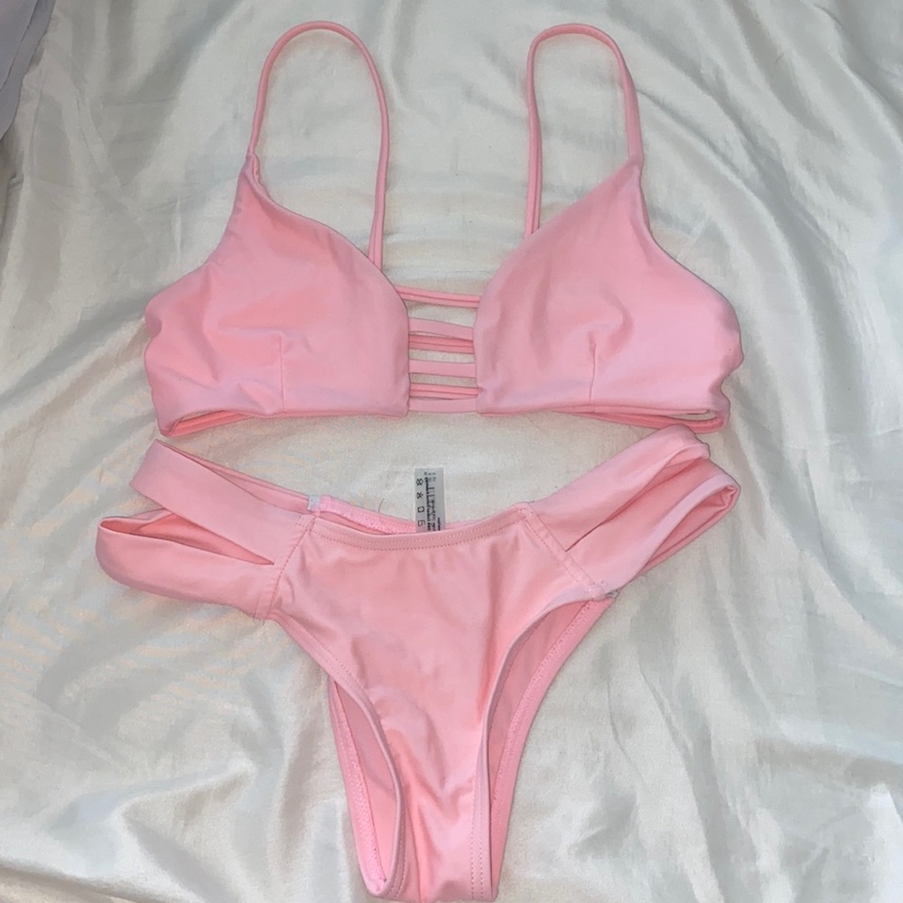 Pink swimsuit